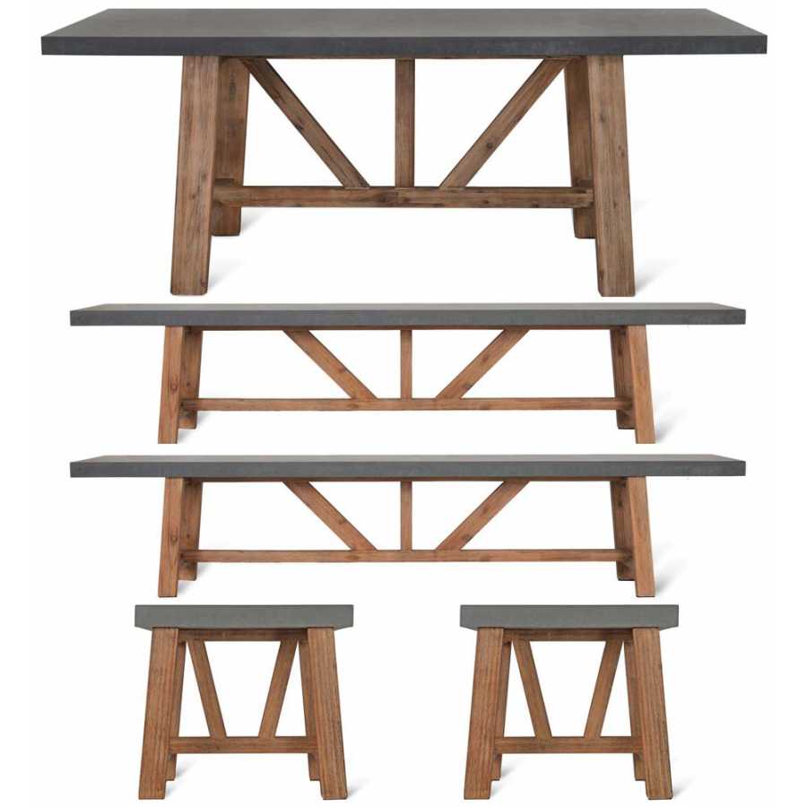 Garden Trading Chilson Table & Bench Set - Large