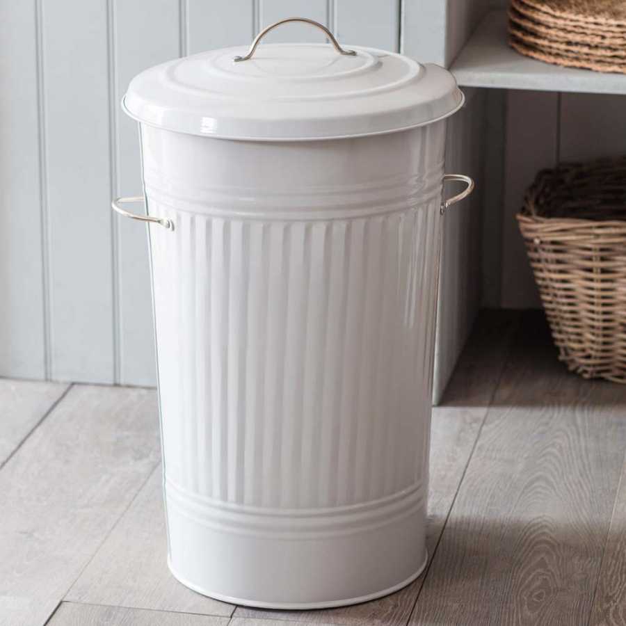 Garden Trading Kitchen Bin - Chalk