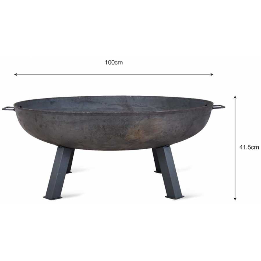 Garden Trading Foscot Fire Pit - Large - Diagram