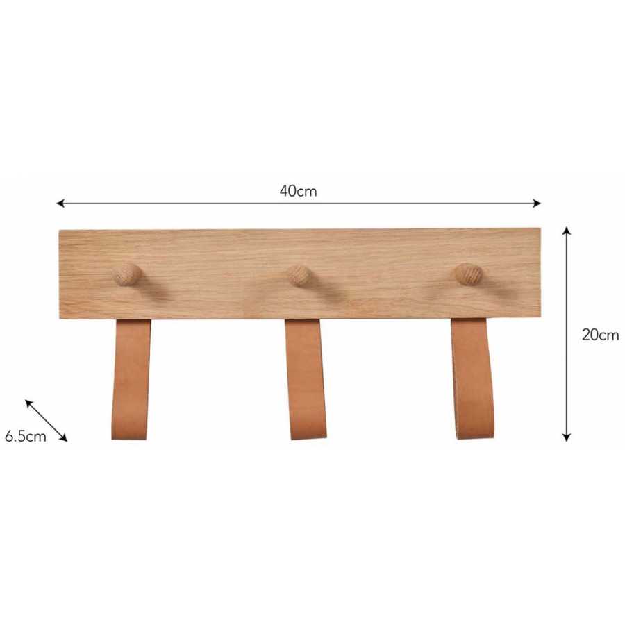 Garden Trading Kelston Peg Rail - Small - Diagram