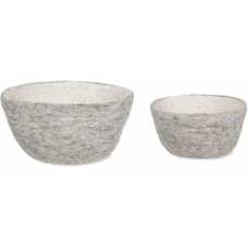 Garden Trading Southwold Deco Bowls - Set of 2 - Grey