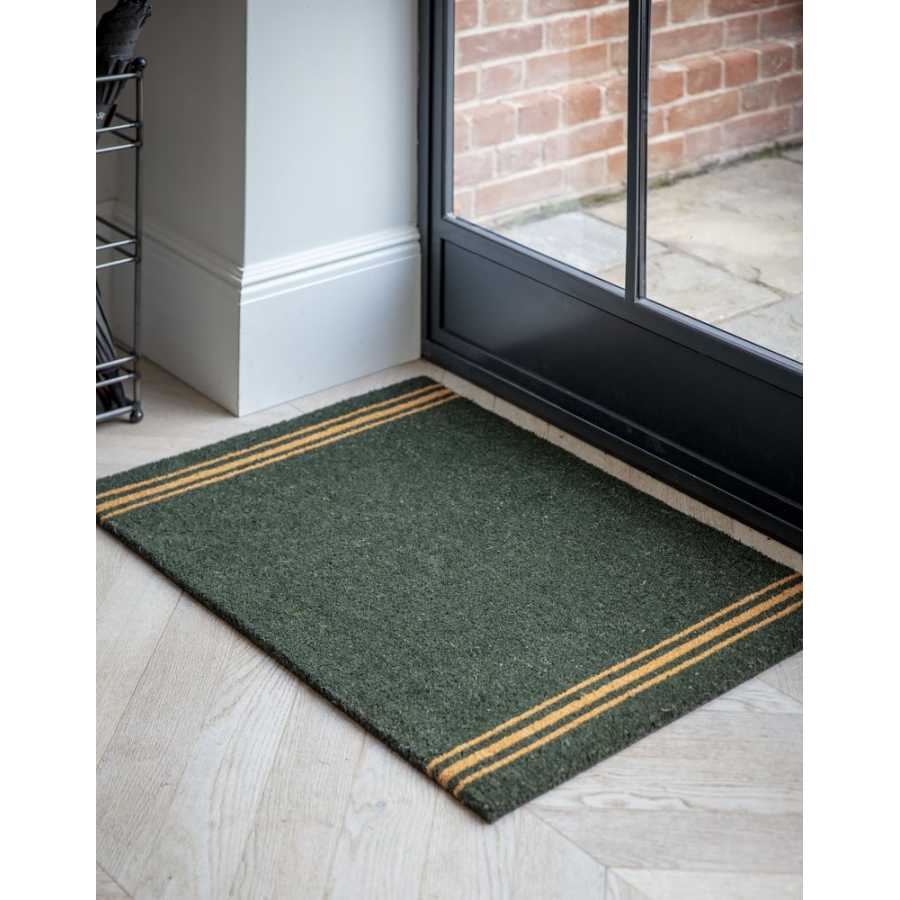 Garden Trading Triple Stripe Doormat - Green