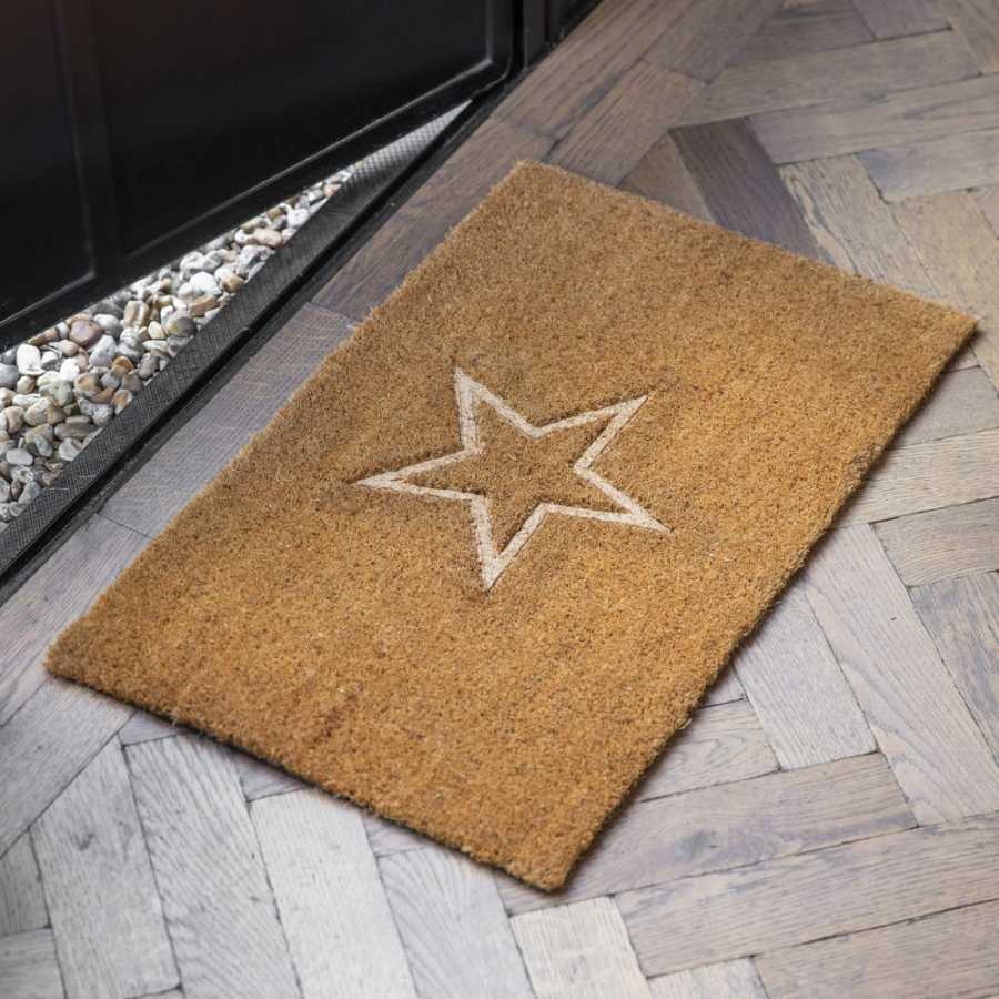 Garden Trading Embossed Star Doormat - Small