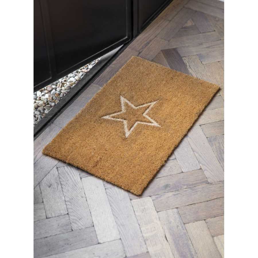 Garden Trading Embossed Star Doormat - Small