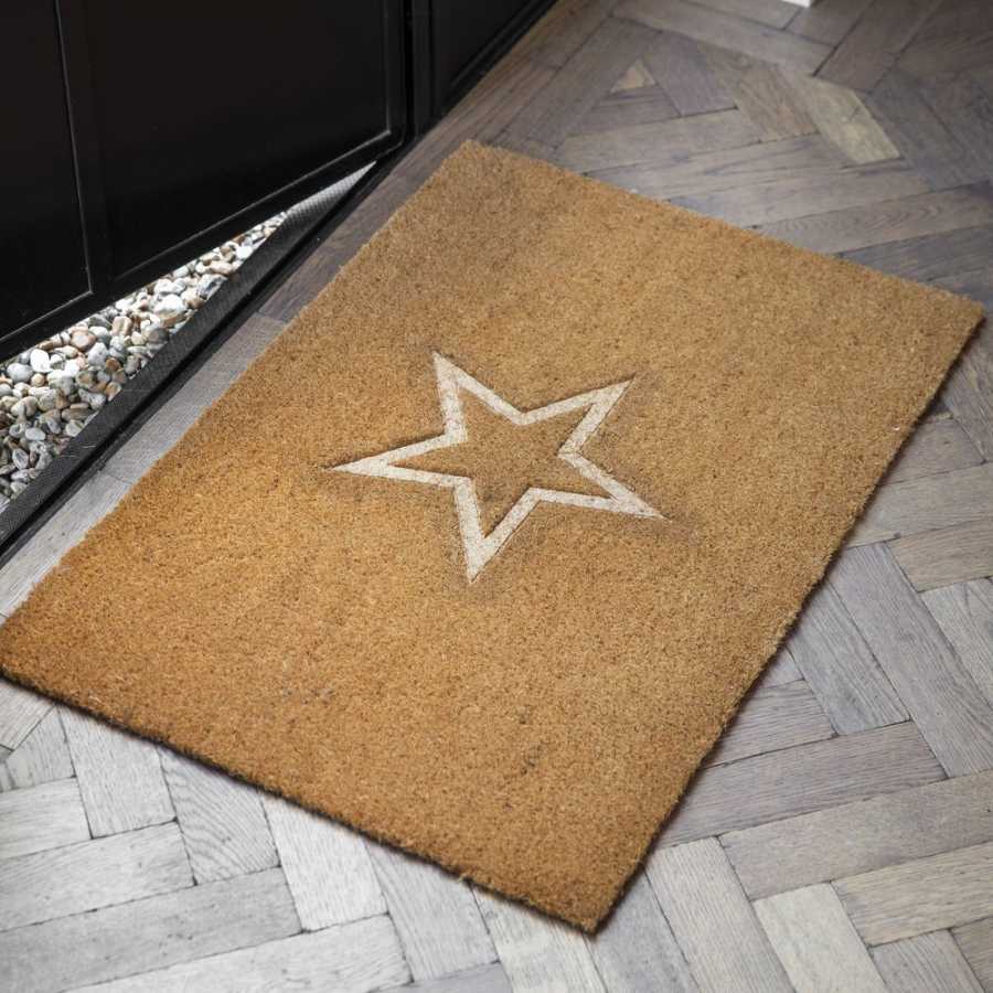 Garden Trading Embossed Star Doormat - Large