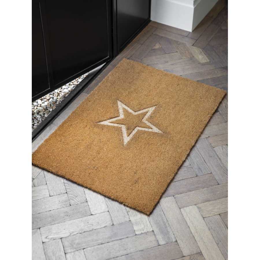 Garden Trading Embossed Star Doormat - Large