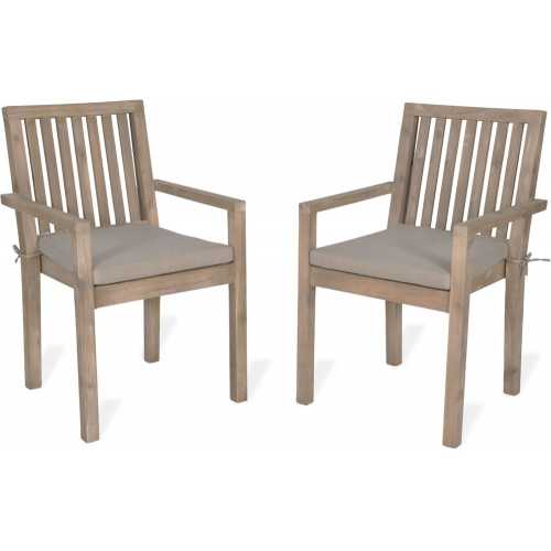 Garden Trading Porthallow Outdoor Dining Armchairs - Set of 2