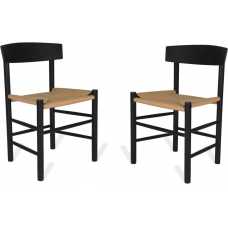 Garden Trading Longworth Dining Chairs - Set of 2 - Black