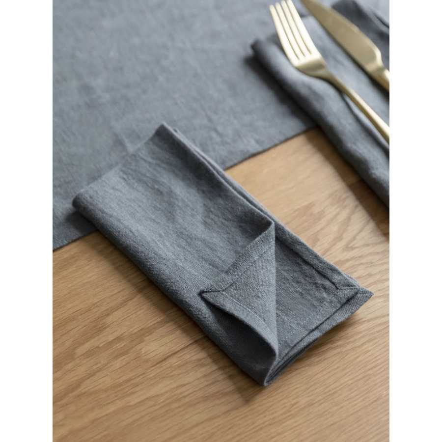 Garden Trading Tabletop Napkins - Set of 4 - Charcoal