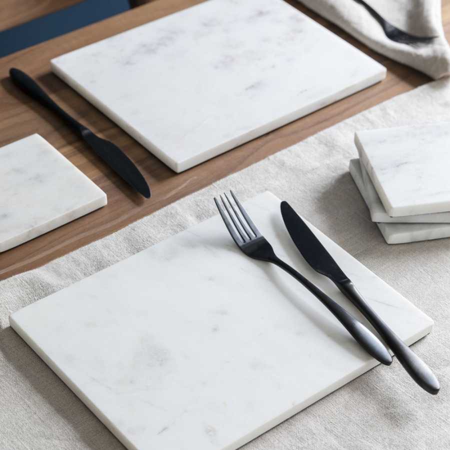Garden Trading Marble Placemats - Set of 2 - White