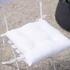 Garden Trading Rive Droite Plain Bistro Square Cushion - Chalk Garden Trading Rive Droite Plain Bistro Square Cushion - Chalk