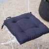 Garden Trading Rive Droite Plain Bistro Square Cushion - Carbon