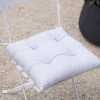 Garden Trading Rive Droite Plain Bistro Square Cushion - Flint