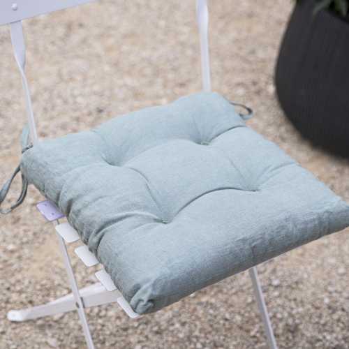 Garden Trading Rive Droite Plain Bistro Square Cushion - Rosemary