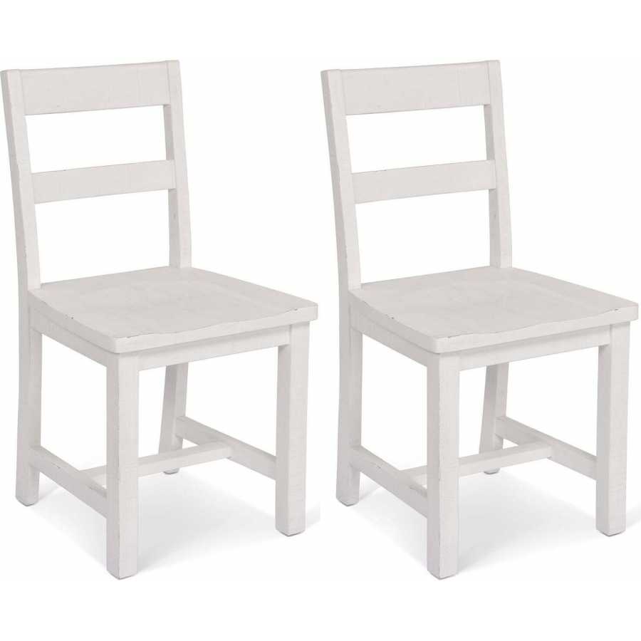 Garden Trading Ashwell Dining Chairs - Set of 2 - Whitewash