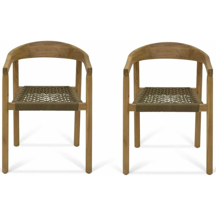 Garden Trading Harford Outdoor Dining Armchairs - Set of 2