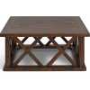 Garden Trading Oxhill Square Coffee Table - Antique Brown