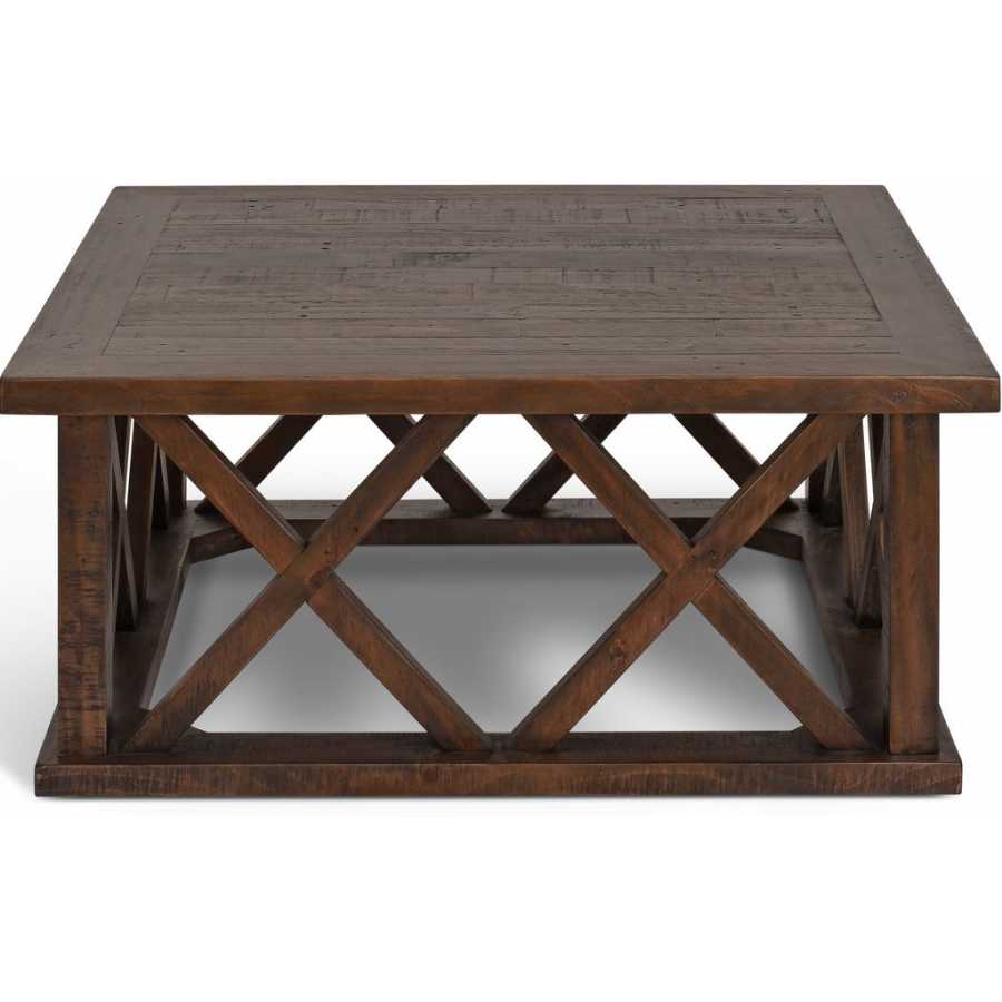 Garden Trading Oxhill Square Coffee Table - Antique Brown