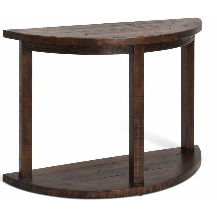 Garden Trading Oxhill Curved Console Table - Antique Brown