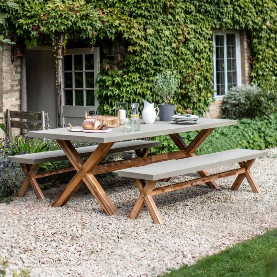 Garden Trading Burford Outdoor Table & Bench Set - Large