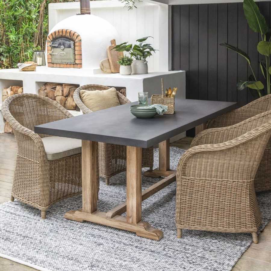 Garden Trading Burcot Rectangular Outdoor Dining Table - Small