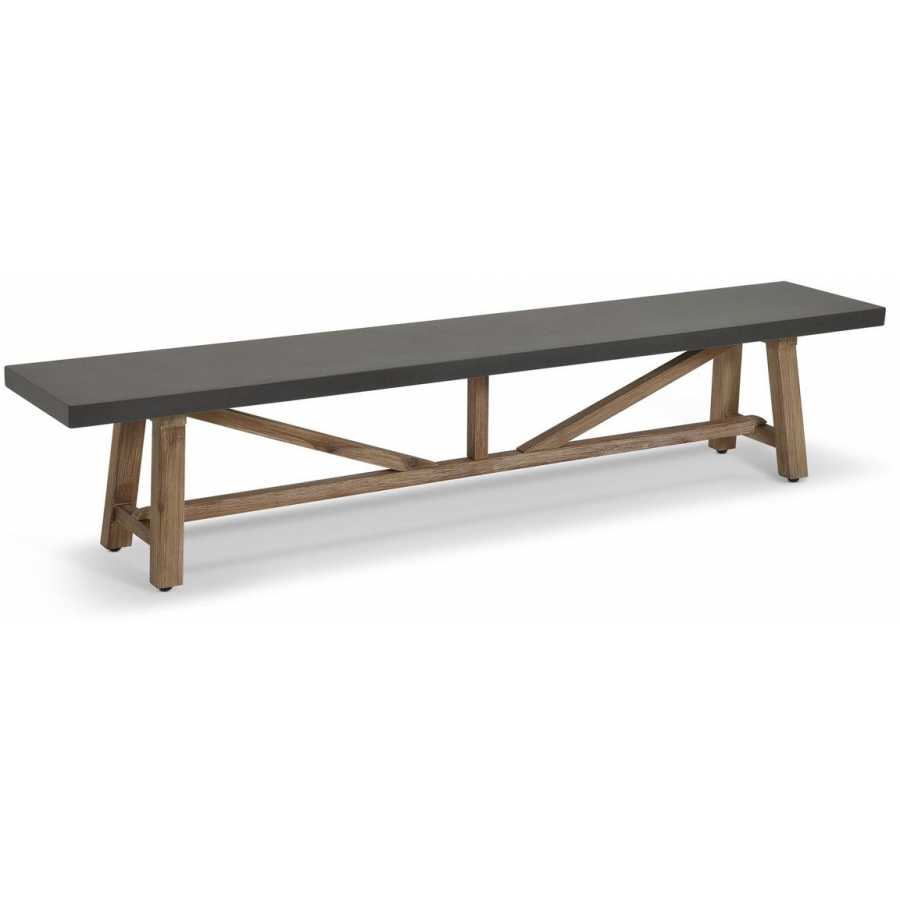 Garden Trading Chilford Outdoor Bench - Grey - Large