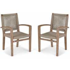 Garden Trading Chilford Outdoor Dining Armchairs - Set of 2