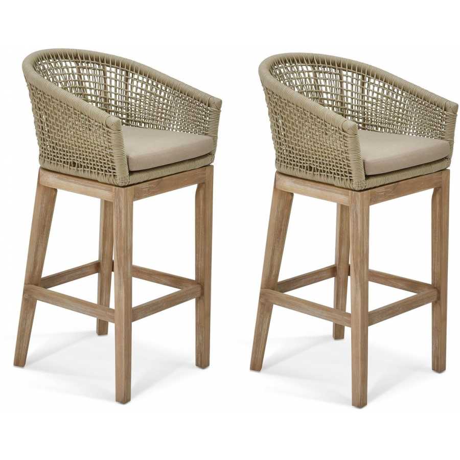 Garden Trading Lynton Outdoor Bar Chairs - Set of 2