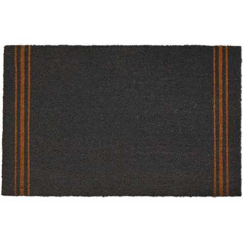 Garden Trading Triple Stripe Doormat - Charcoal