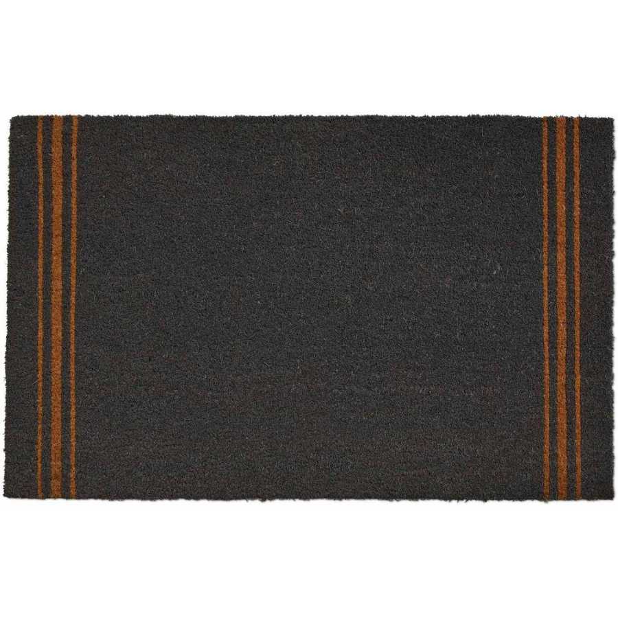 Garden Trading Triple Stripe Doormat - Charcoal - Small