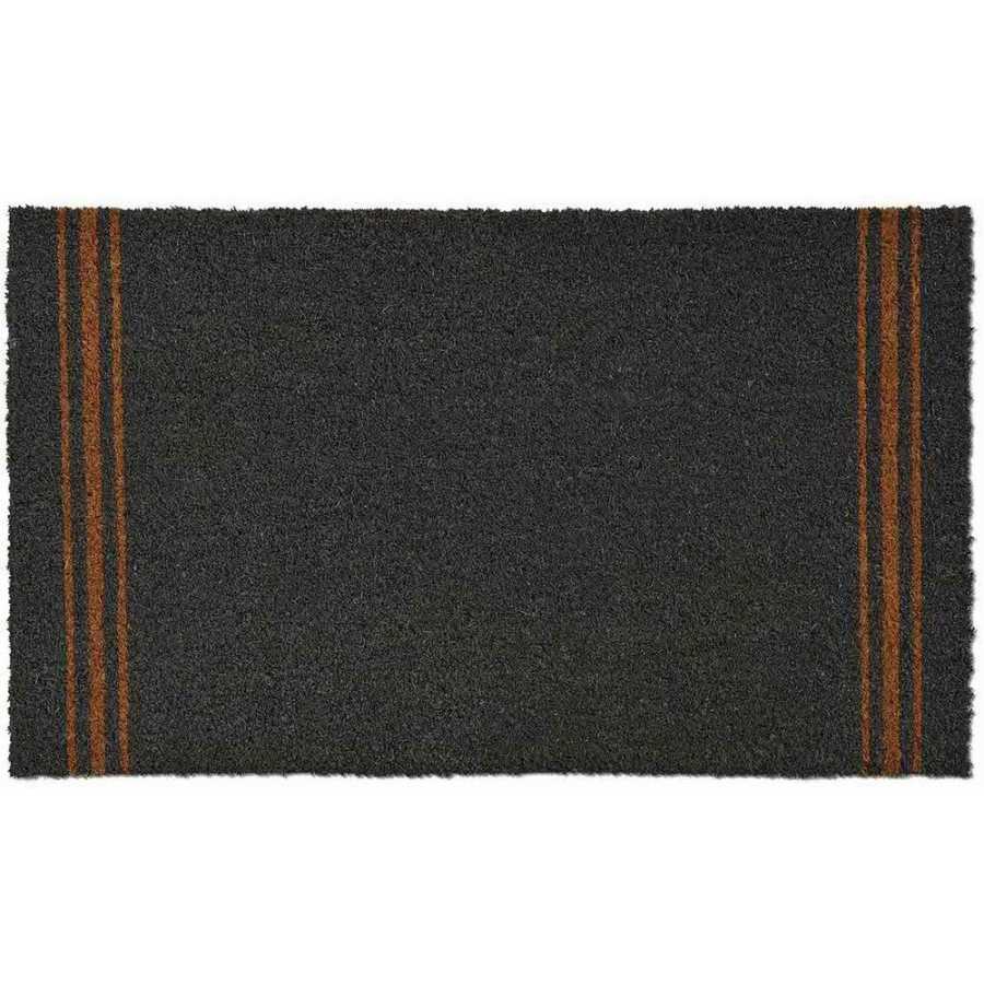 Garden Trading Triple Stripe Doormat - Charcoal - Large