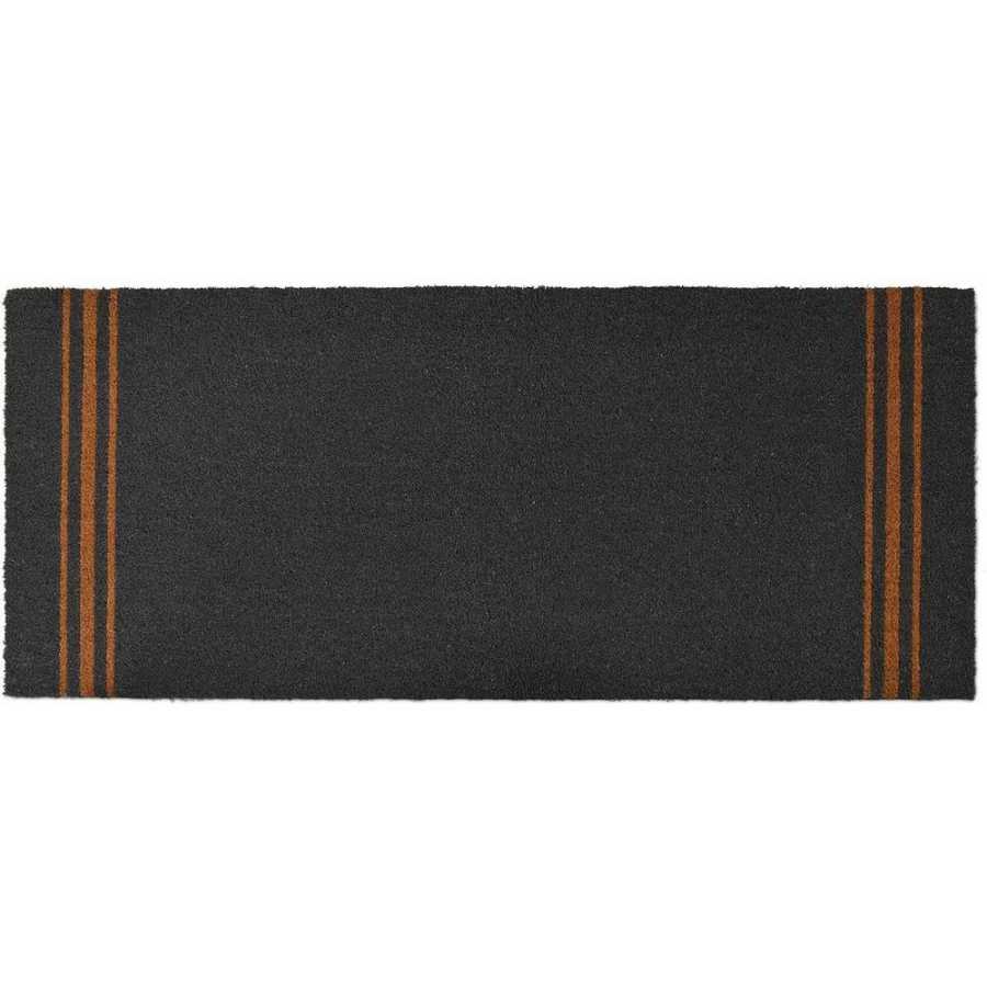 Garden Trading Triple Stripe Double Doormat - Charcoal