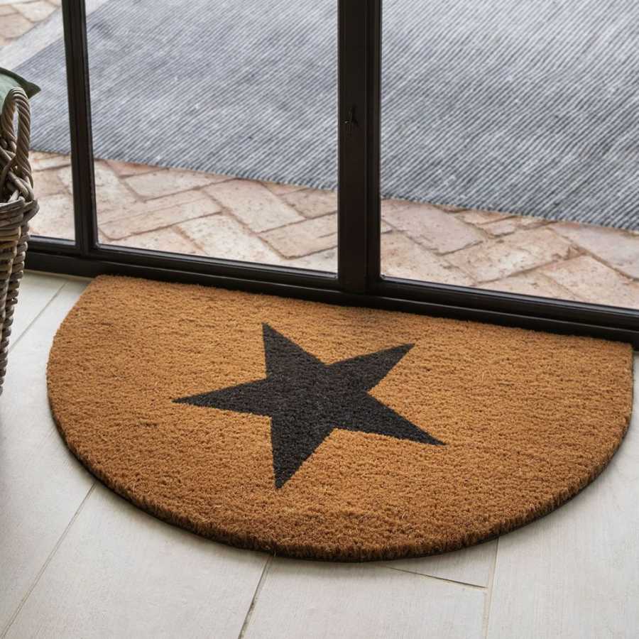 Garden Trading Star Half Moon Doormat