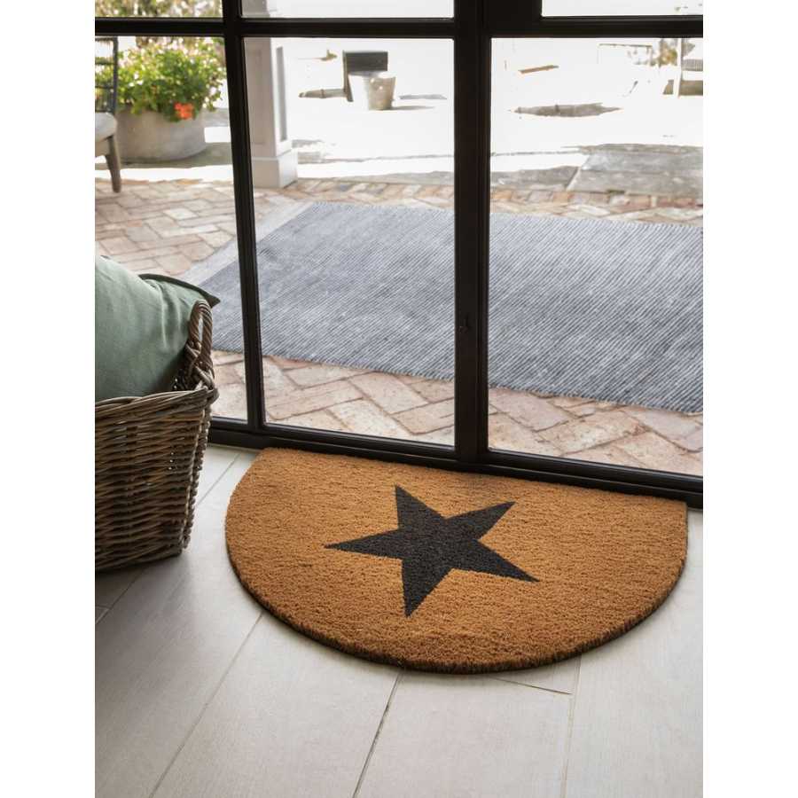 Garden Trading Star Half Moon Doormat