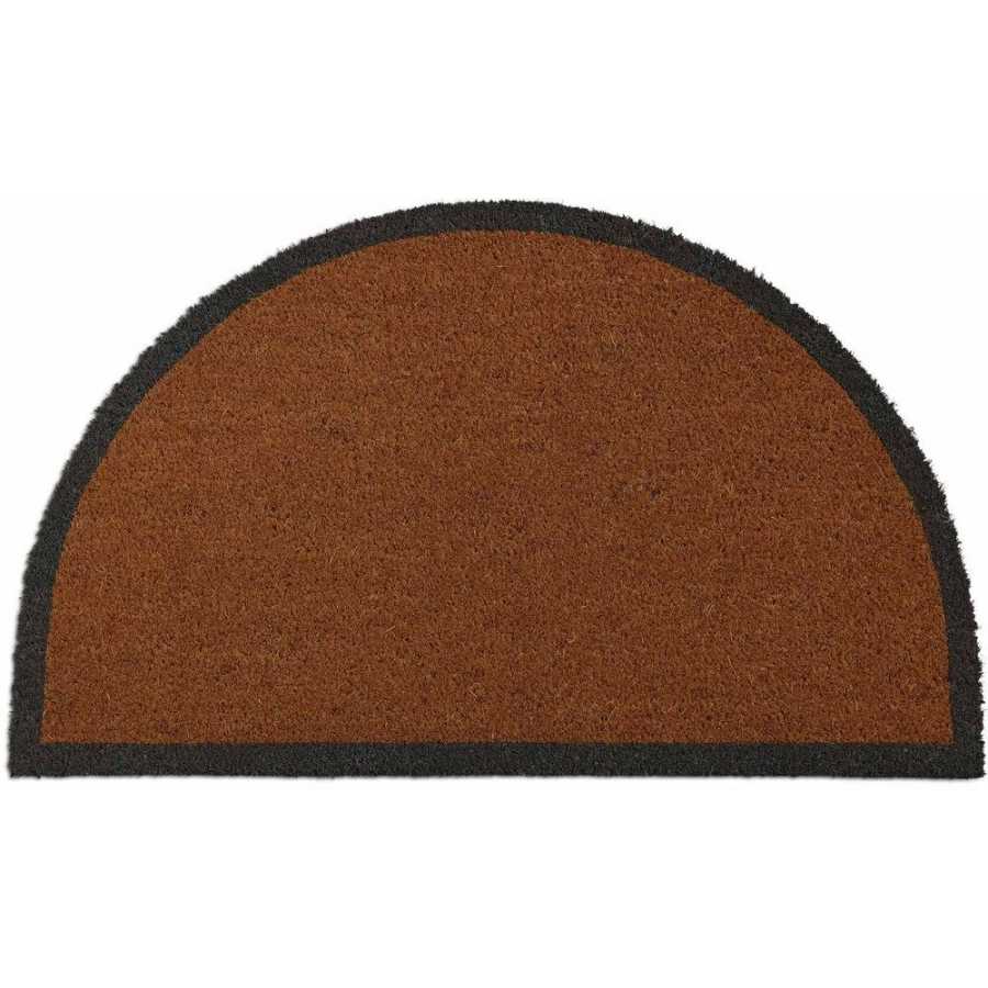 Garden Trading Charcoal Border Half Moon Doormat