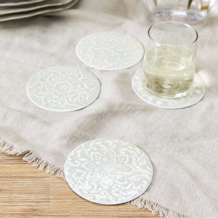 Garden Trading Fiskardo Coasters - Set of 4 Garden Trading Fiskardo Coasters - Set of 4