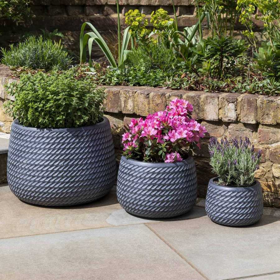 Garden Trading Bramdean Planters - Set of 3 - Grey