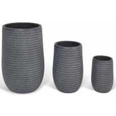 Garden Trading Bramdean Tall Planters - Set of 3 - Grey