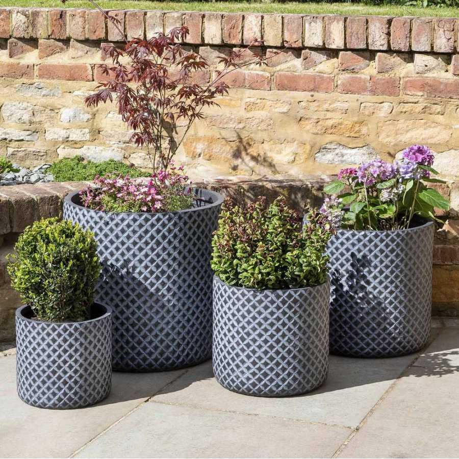 Garden Trading Holbeton Planters - Set of 4 - Grey