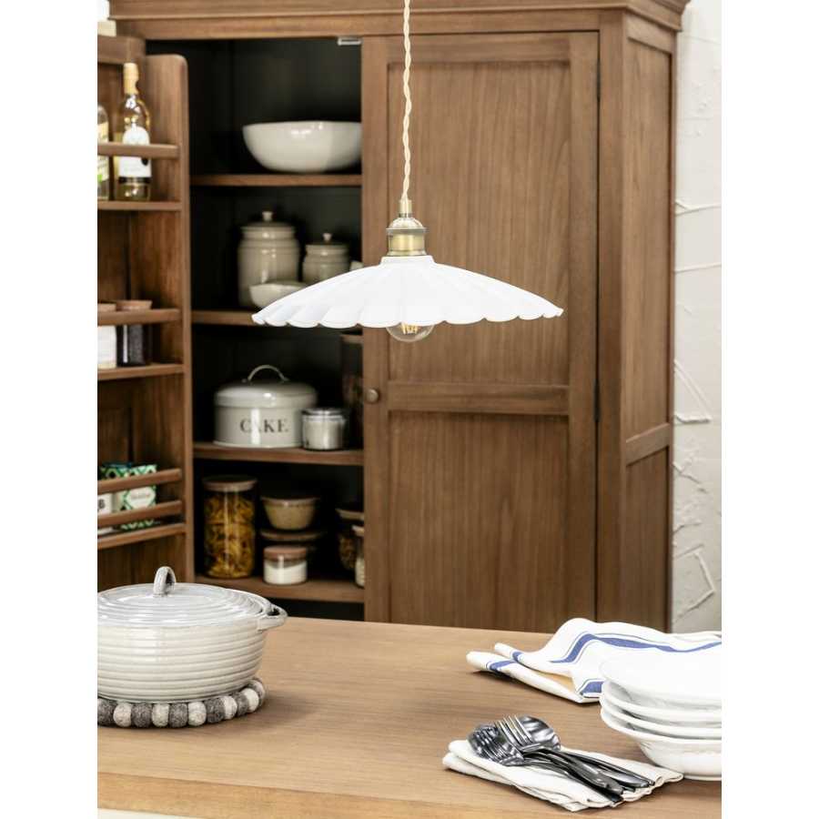 Garden Trading Wanstrow Pendant Light - Chalk - Large