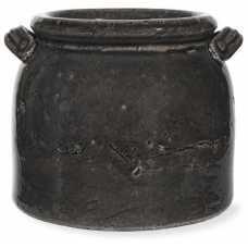 Garden Trading Ravello Pot With Handles - Charcoal