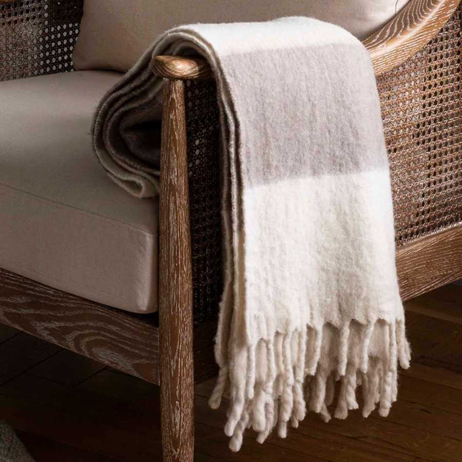 Garden Trading Leigh Wide Stripe Throw