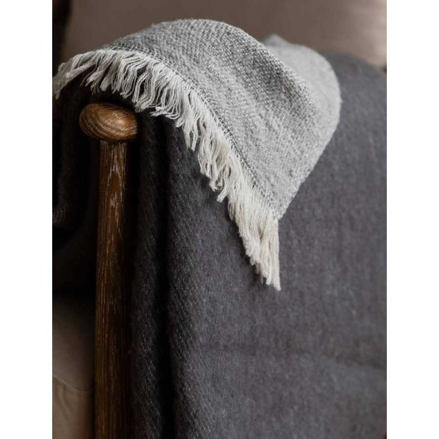 Garden Trading Leigh Throw - Grey