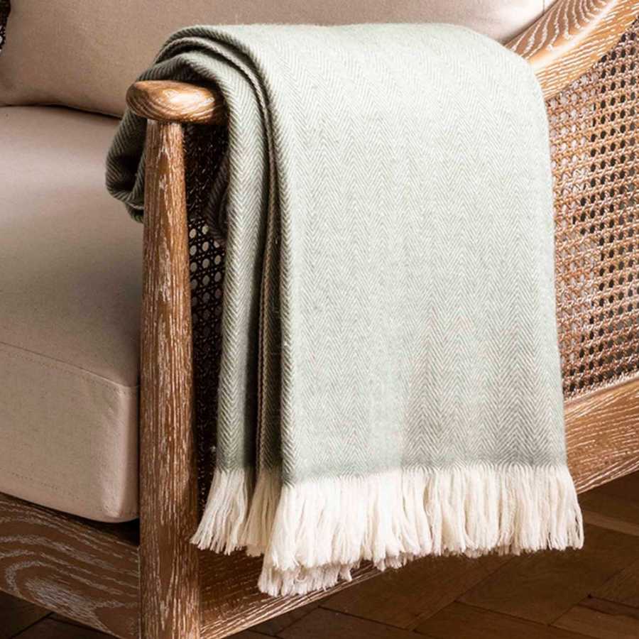 Garden Trading Stockwell Throw - Sage