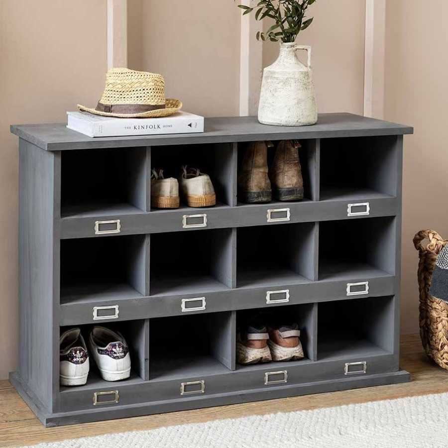 Garden Trading Chedworth 12 Shoe Locker - Charcoal