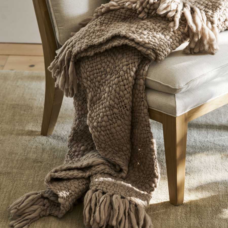 Garden Trading Ashfield Chunky Knit Throw Wool Garden Trading Ashfield Chunky Knit Throw Wool