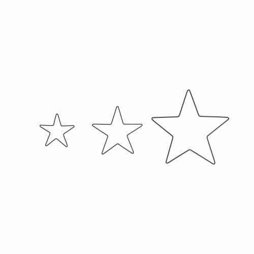 Garden Trading Curzon Christmas Stars Set of 3 Black
