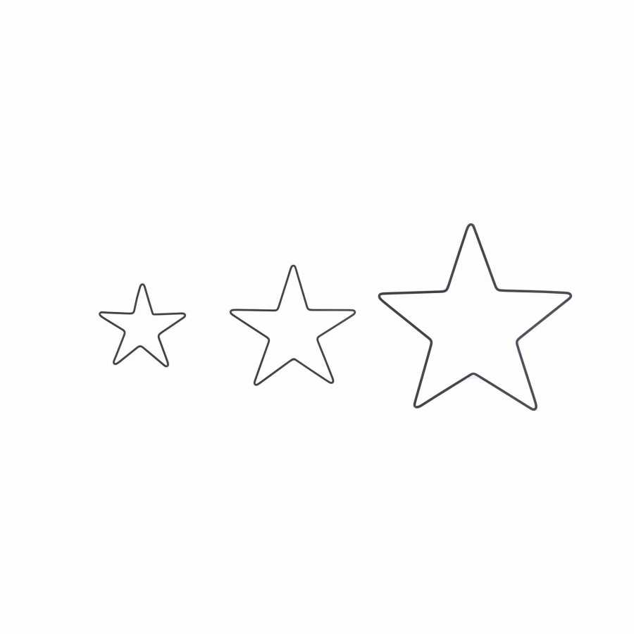 Curzon Christmas Stars Set of 3 Black Garden Trading Curzon Christmas Stars Set of 3 Black