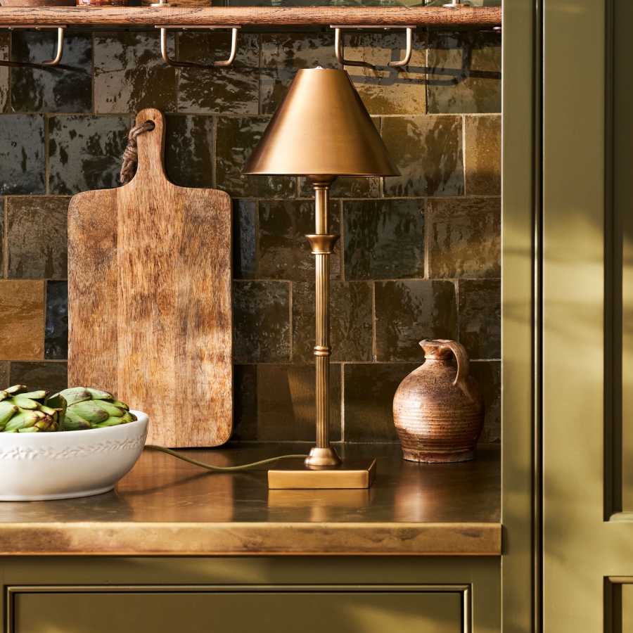 Garden Trading Kelmscot Table Lamp Antique Brass