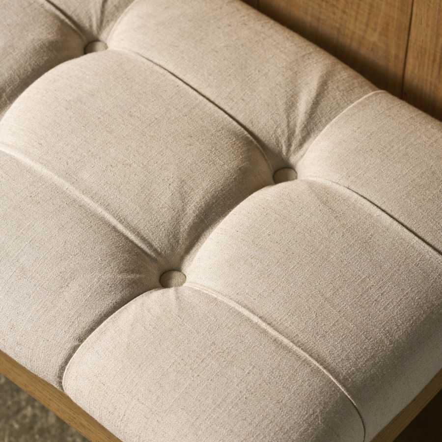 Garden Trading Aldwyn Buttoned Bench Natural